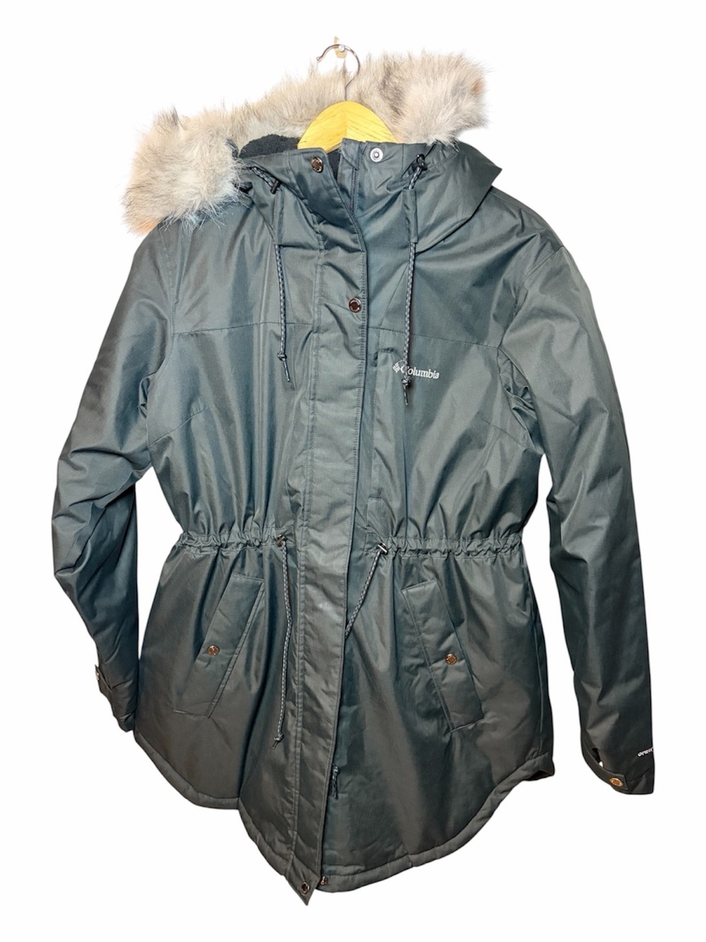 Columbia Suttle Mountain Mid Jacket XL Black Omni Heat Winter Parka - Picture 14 of 14